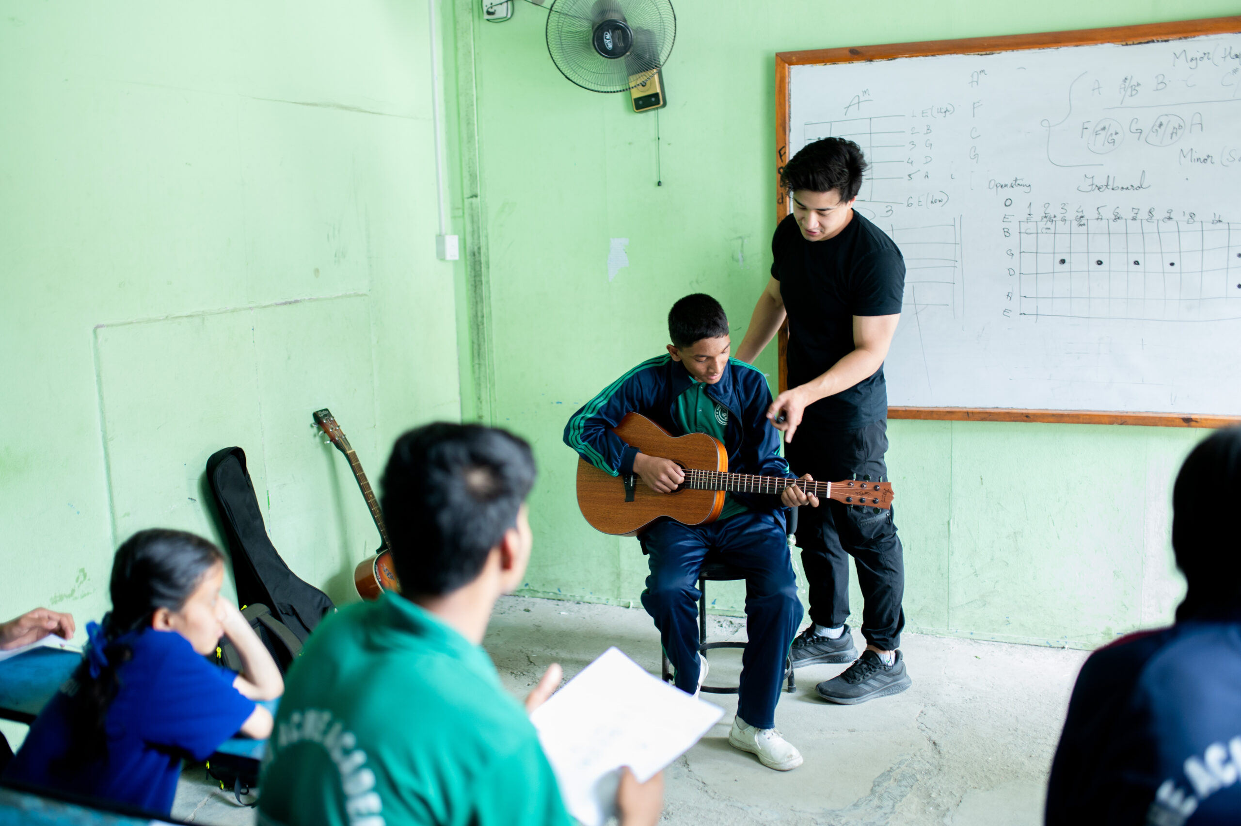 Must Upload Mr. Abish Shakya taking guitar class
